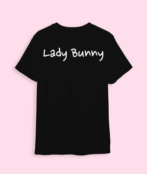 T-shirt, black «Bunny number one»