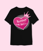 T-shirt, black «Bunny the best»