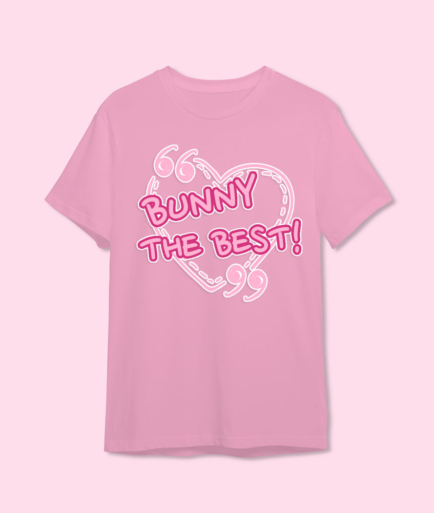 T-shirt, pink «Bunny the best»