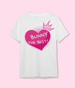 T-shirt "Bunny the best" in pink