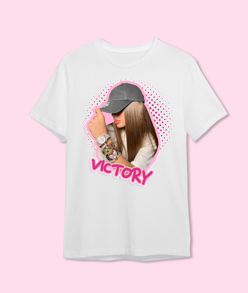 T-shirt white "VICTORY"